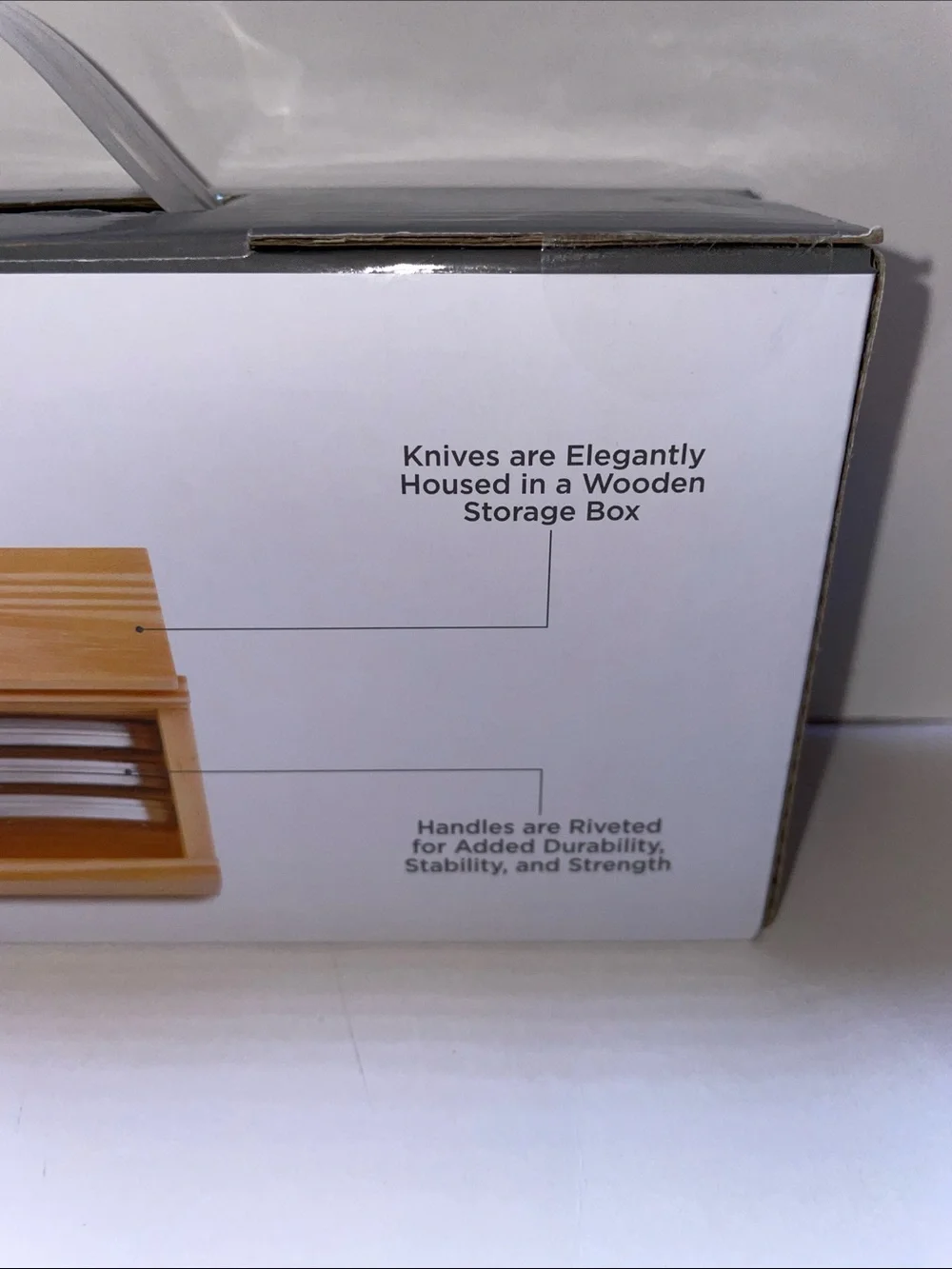 NIB Wolfgang Puck 4-Piece Stainless Steel Steak Knife Set.